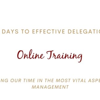 30-Day Online Delegation Training